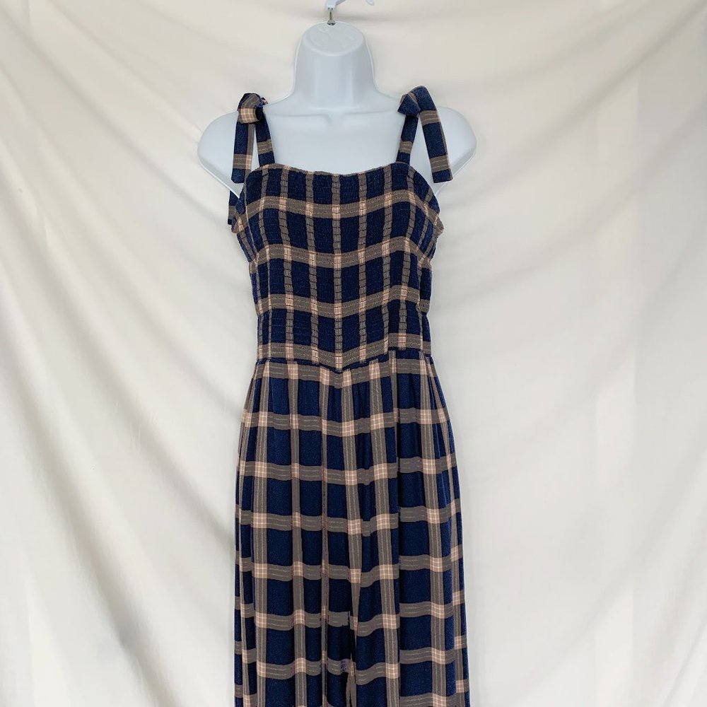 American Eagle Wide Leg Tie Strap Capri Jumpsuit Size XL